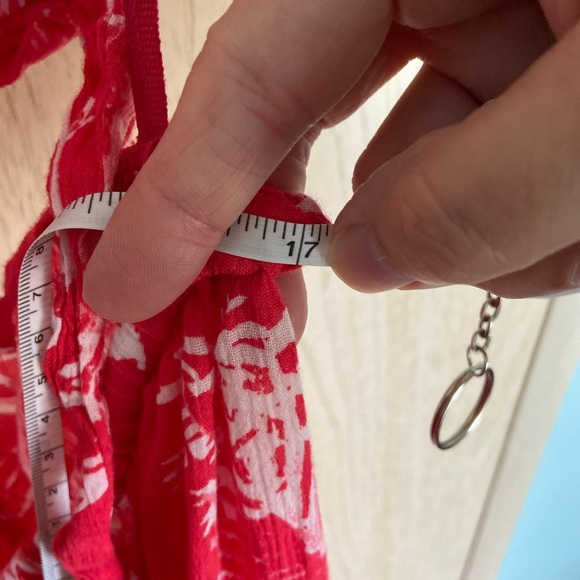 Free People Lille Printed Maxi Halter Dress Raspberry Red Endless Summer Beach L - Picture 13 of 15